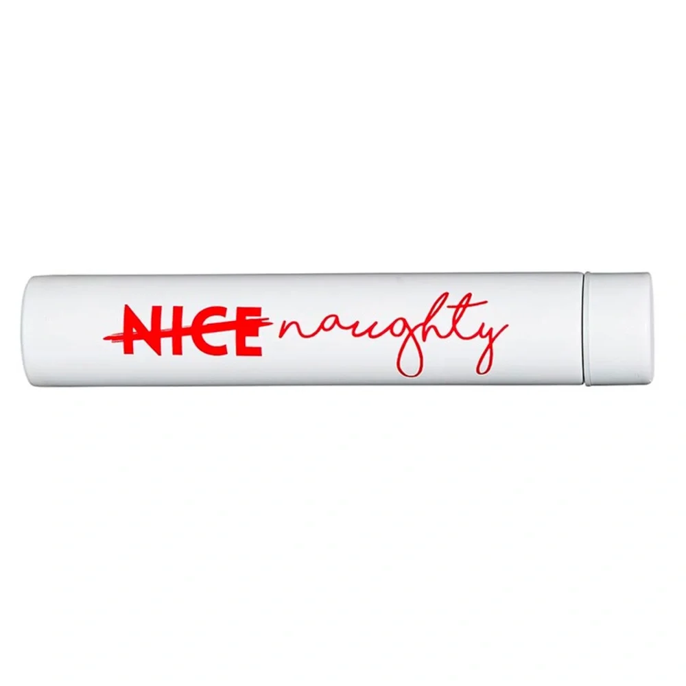Slim Flask Bottle Nice/Naughty double insulated
